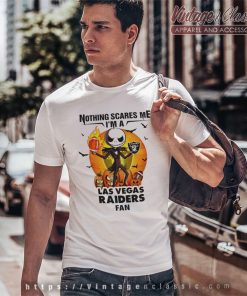 Jack Skellington Nothing Scares Me Im A Las Vegas Raiders Fan Halloween T Shirt