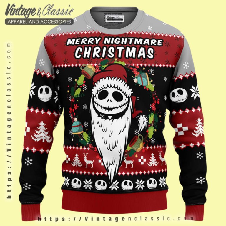 Jack Skellington Oogie Santa Ugly Christmas Sweater Ugly Christmas Sweater Jack Skellington Oogie Santa Ugly Christmas Sweater Ugly Christmas Sweater