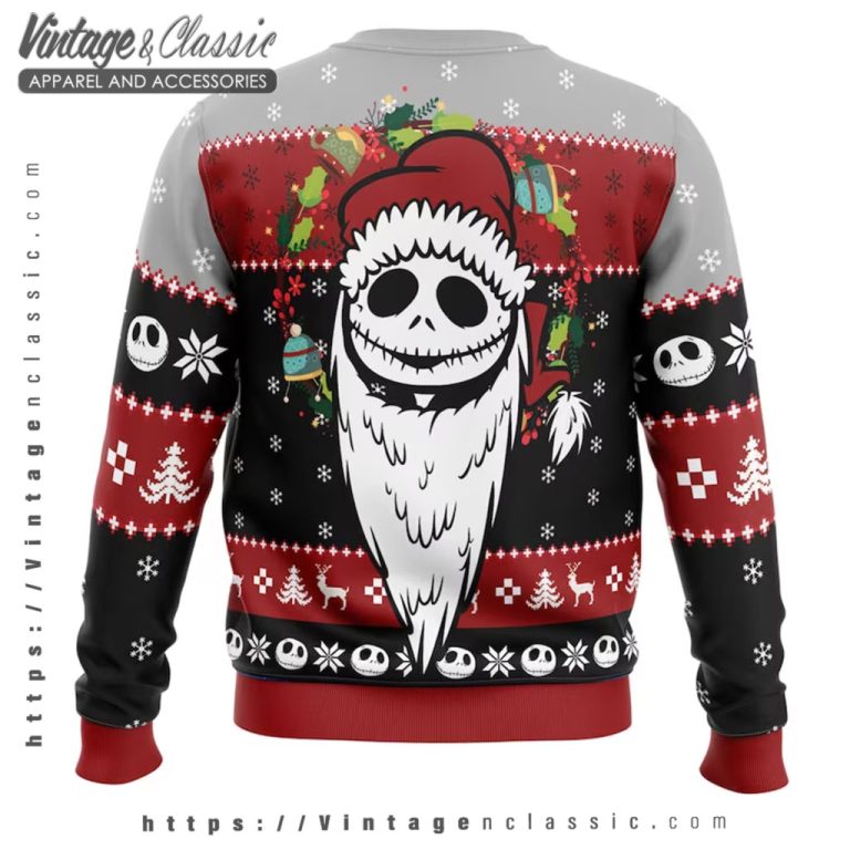 Jack Skellington Oogie Santa Ugly Christmas Sweater back Ugly Sweater Jack Skellington Oogie Santa Ugly Christmas Sweater back Ugly Sweater