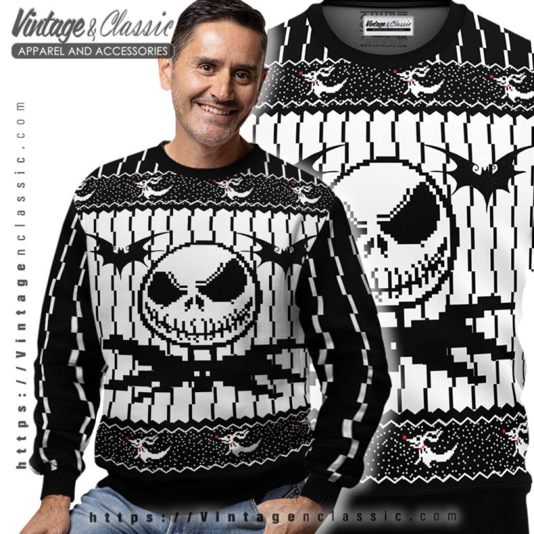 Jack Skellington Sally Ugly Christmas Sweater Men Ugly Sweater Jack Skellington Sally Ugly Christmas Sweater Men Ugly Sweater