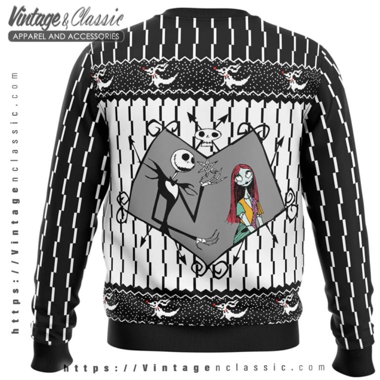 Jack Skellington Sally Ugly Christmas Sweater back Ugly Sweater Jack Skellington Sally Ugly Christmas Sweater back Ugly Sweater