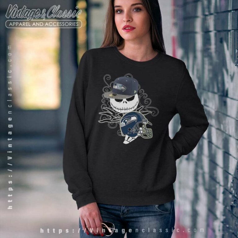Jack Skellington Seattle Seahawks Halloween Sweatshirt Jack Skellington Seattle Seahawks Halloween Sweatshirt