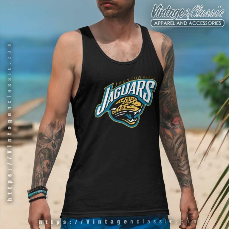 Jacksonville Jaguars 1995 Graphic Tank Top Racerback Jacksonville Jaguars 1995 Graphic Tank Top Racerback