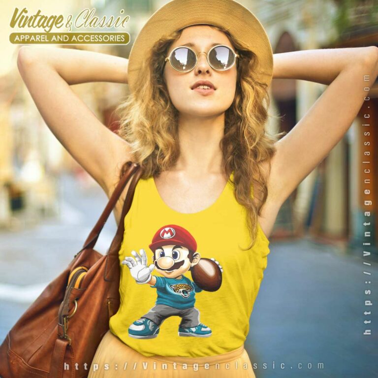 Jacksonville Jaguars American Football Team Mario Tank Top Racerback Jacksonville Jaguars American Football Team Mario Tank Top Racerback