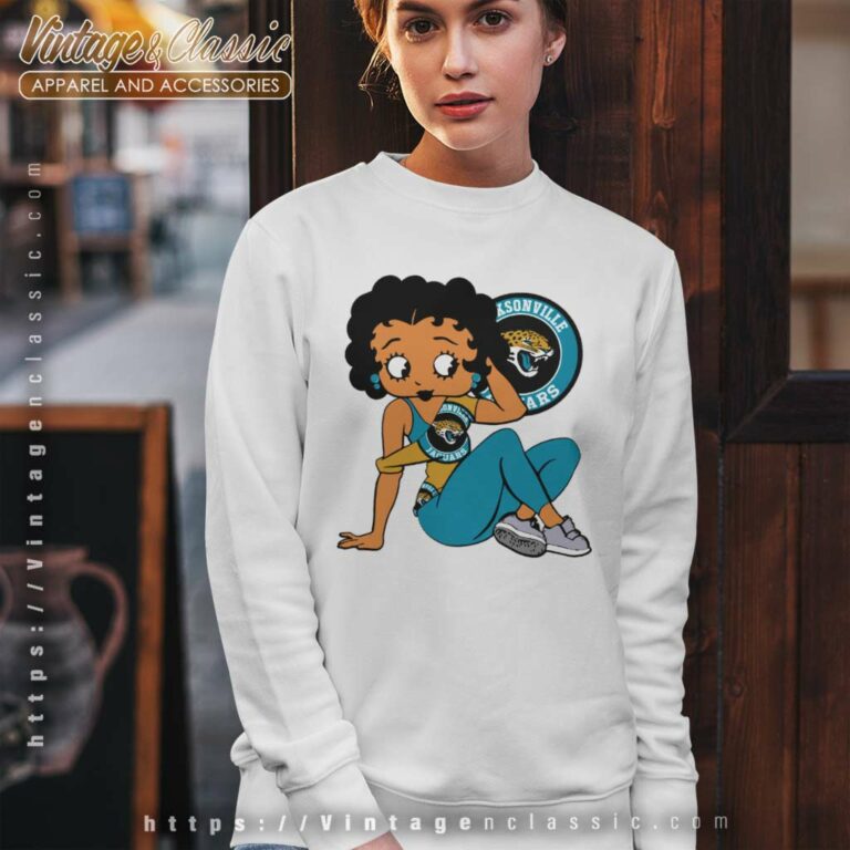 Jacksonville Jaguars Betty Boop Sweatshirt Jacksonville Jaguars Betty Boop Sweatshirt