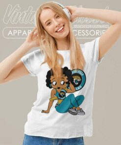 Jacksonville Jaguars Betty Boop Women TShirt