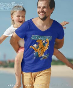 Jacksonville Jaguars Breakout 1993 V Neck TShirt