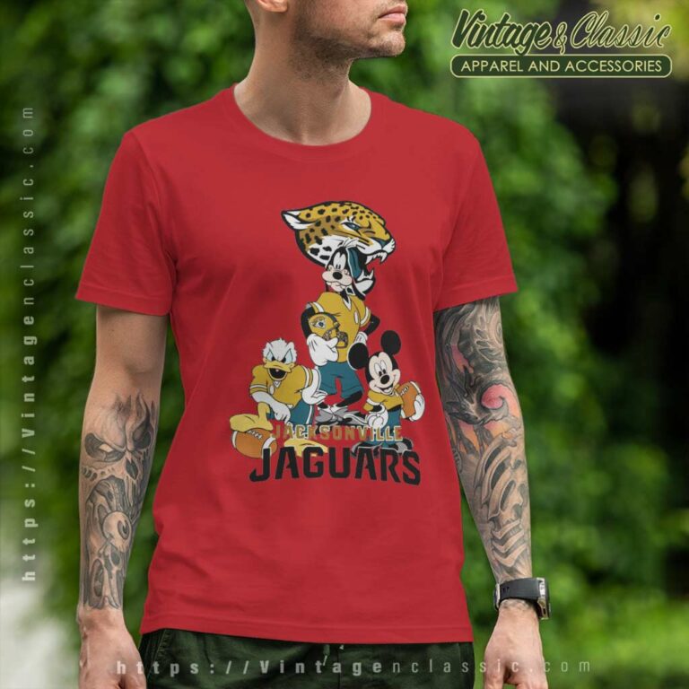Jacksonville Jaguars Cartoon Movie Donald Duck Mic T Shirt Jacksonville Jaguars Cartoon Movie Donald Duck Mic T Shirt