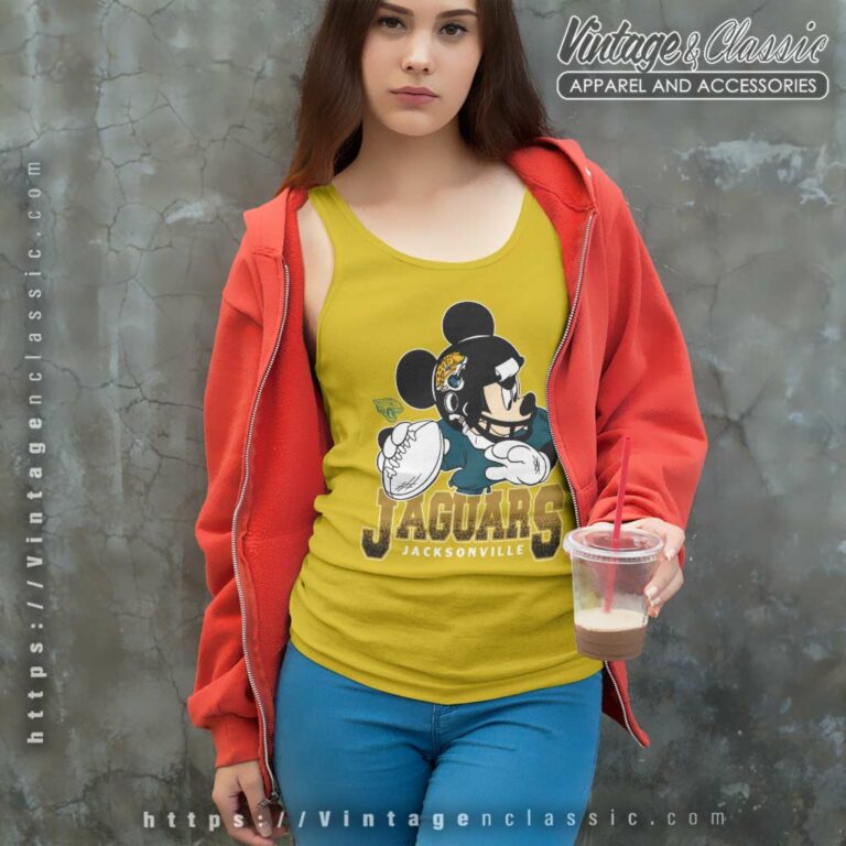 Jacksonville Jaguars Fandom In A Bold With This Disney Mickey Tank Top Racerback Jacksonville Jaguars Fandom In A Bold With This Disney Mickey Tank Top Racerback