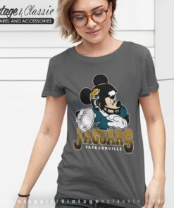 Jacksonville Jaguars Fandom In A Bold With This Disney Mickey Women TShirt