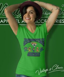Jacksonville Jaguars Grateful Dead Dancing Bears V Neck TShirt