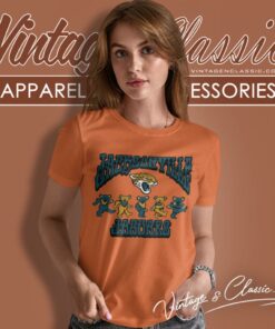 Jacksonville Jaguars Grateful Dead Dancing Bears Women T Shirt