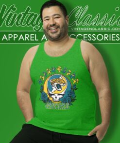 Jacksonville Jaguars Grateful Dead Roses Dancing Bears Tank Top Racerback 1