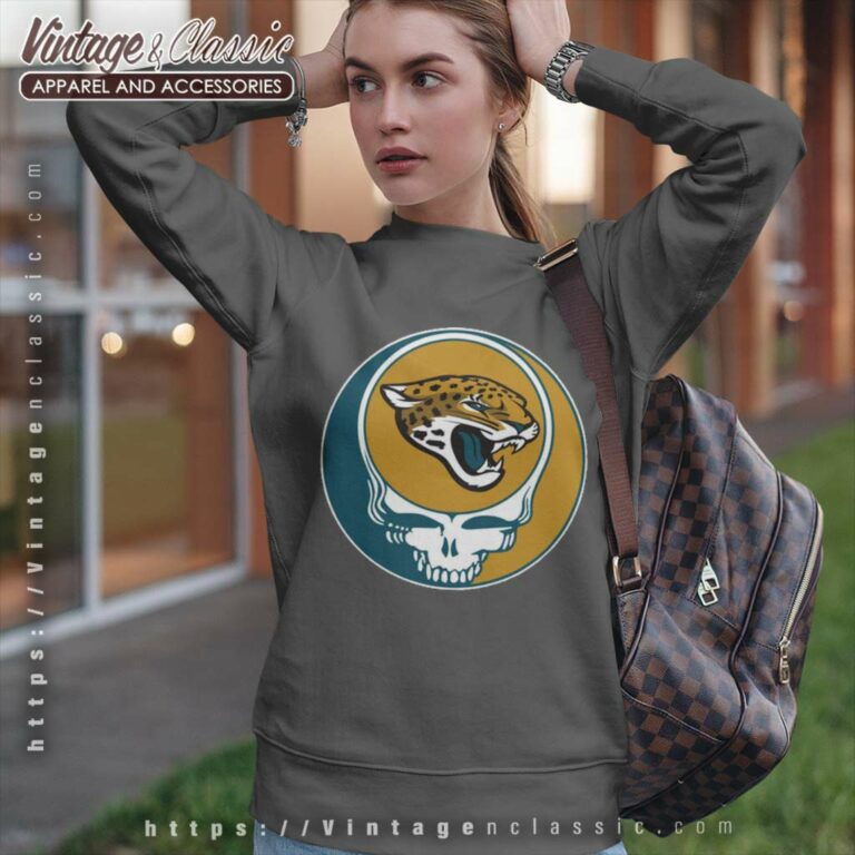 Jacksonville Jaguars Grateful Dead Steal Your Face Sweatshirt Jacksonville Jaguars Grateful Dead Steal Your Face Sweatshirt