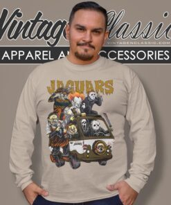 Jacksonville Jaguars Horror Movies Characters Halloween Shirt
