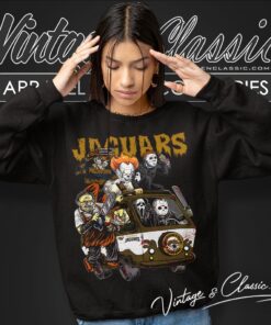 Jacksonville Jaguars Horror Movies Characters Halloween Shirt Sweatshirt