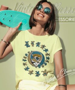 Jacksonville Jaguars Nfl Grateful Dancing Bears Women T Shirt