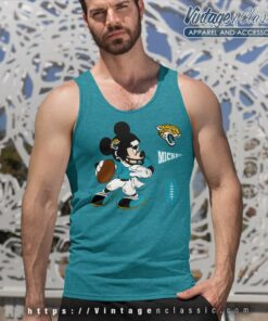 Jacksonville Jaguars Nfl Mickey Mouse Tank Top Racerback