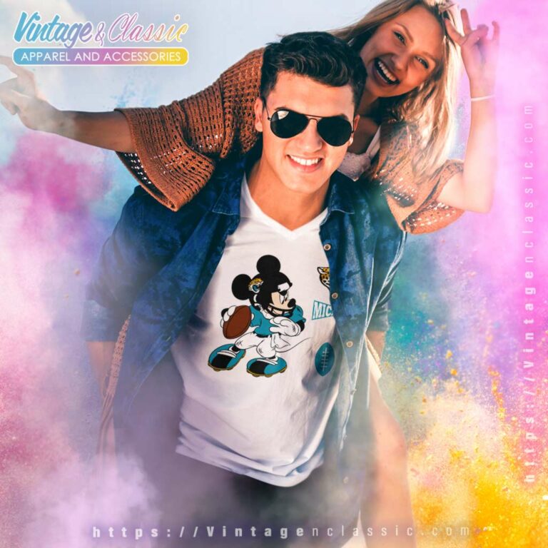 Jacksonville Jaguars Nfl Mickey Mouse V Neck TShirt Jacksonville Jaguars Nfl Mickey Mouse V Neck TShirt