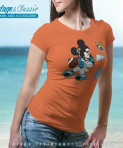 Jacksonville Jaguars Nfl Mickey Mouse Women TShirt