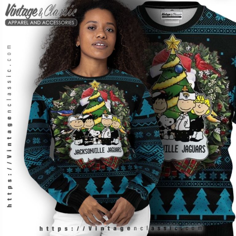 Jacksonville Jaguars Peanuts Snoopy Ugly Christmas Sweater Women Ugly Sweater Jacksonville Jaguars Peanuts Snoopy Ugly Christmas Sweater Women Ugly Sweater