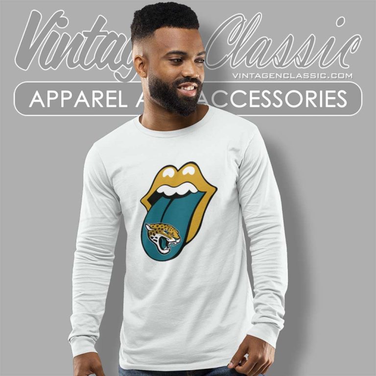 Jacksonville Jaguars Rolling Stones Long Sleeve Tee Jacksonville Jaguars Rolling Stones Long Sleeve Tee