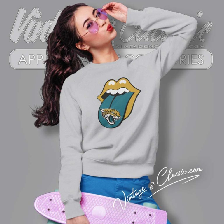Jacksonville Jaguars Rolling Stones Sweatshirt Jacksonville Jaguars Rolling Stones Sweatshirt