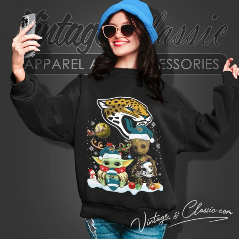 Jacksonville Jaguars Shirt Baby Yoda And Groot Santa Christmas Sweatshirt Jacksonville Jaguars Shirt Baby Yoda And Groot Santa Christmas Sweatshirt