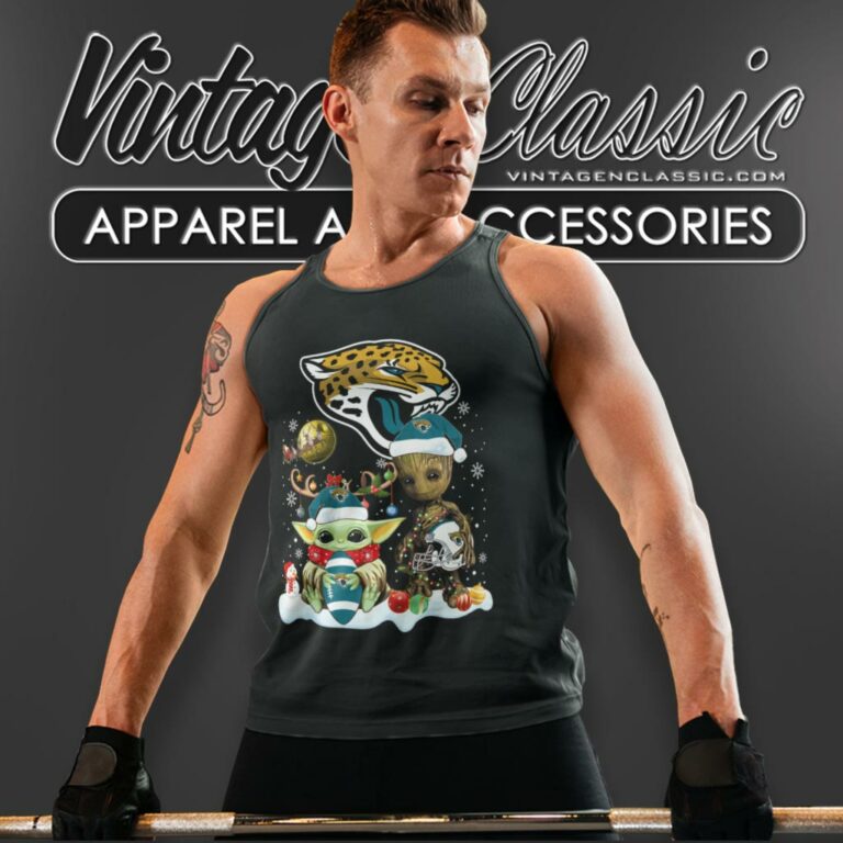 Jacksonville Jaguars Shirt Baby Yoda And Groot Santa Christmas Tank Top Racerback Jacksonville Jaguars Shirt Baby Yoda And Groot Santa Christmas Tank Top Racerback