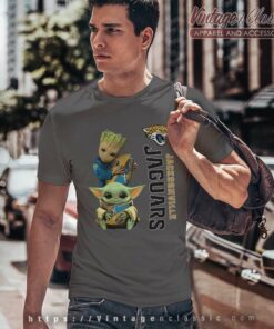 Jacksonville Jaguars Shirt Funny Baby Yoda And Baby Groot Hug 4 Jacksonville Jaguars Shirt Funny Baby Yoda And Baby Groot Hug T Shirt