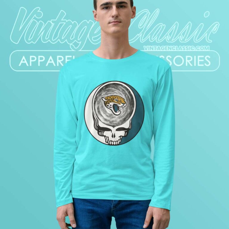 Jacksonville Jaguars Shirt Nfl Grateful Dead Logo Long Sleeve Tee Jacksonville Jaguars Shirt Nfl Grateful Dead Logo Long Sleeve Tee