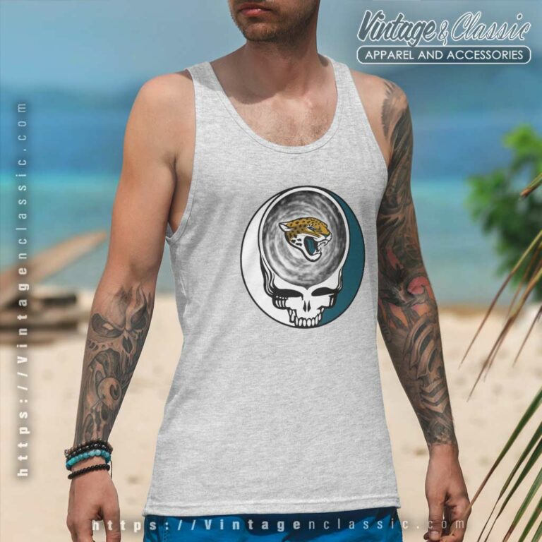 Jacksonville Jaguars Shirt Nfl Grateful Dead Logo Tank Top Racerback Jacksonville Jaguars Shirt Nfl Grateful Dead Logo Tank Top Racerback