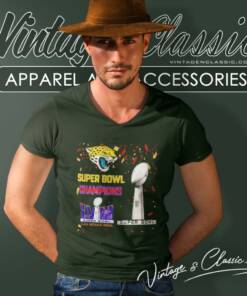 Jacksonville Jaguars Shirt Super Bowl Champions Lviii Las Vegas 2024 V Neck TShirt