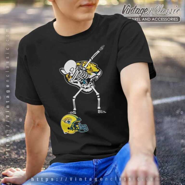 Jacksonville Jaguars Skull Dabbing Nfl Football T Shirt Jacksonville Jaguars Skull Dabbing Nfl Football T Shirt