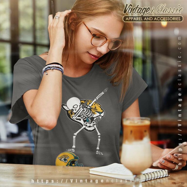 Jacksonville Jaguars Skull Dabbing Nfl Football Women TShirt Jacksonville Jaguars Skull Dabbing Nfl Football Women TShirt
