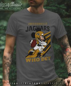 Jacksonville Jaguars Slogan Who Dey Mickey Mouse T Shirt