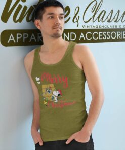Jacksonville Jaguars Snoopy Merry Christmas Nfl Tank Top Racerback