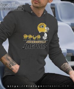 Jacksonville Jaguars Snoopy Woodstock Team Walking Hoodie