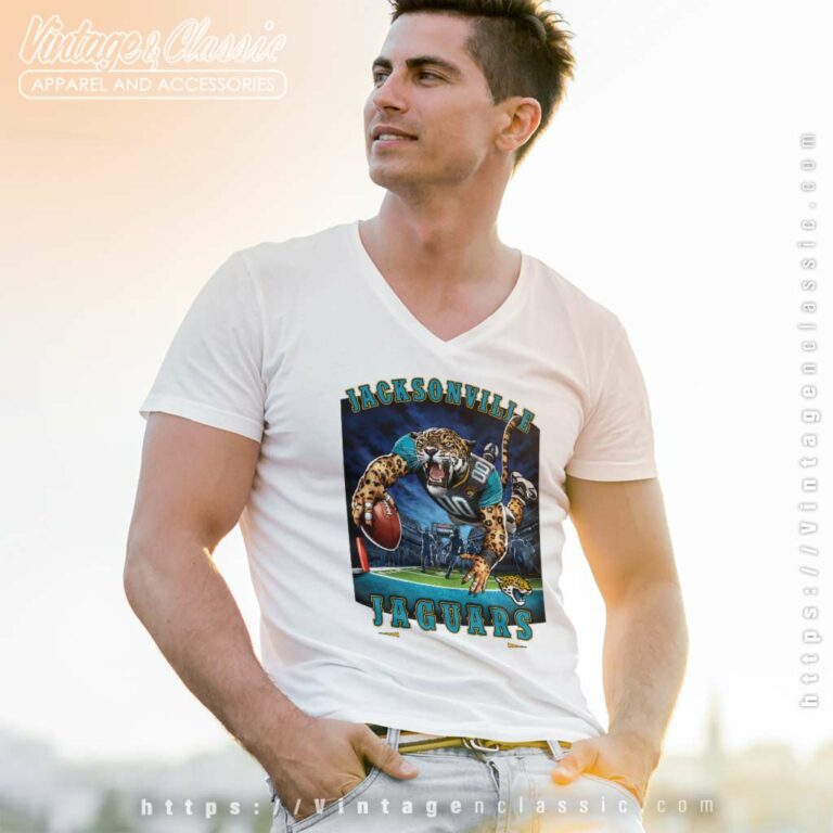 Jacksonville Jaguars Team Football Sport V Neck TShirt Jacksonville Jaguars Team Football Sport V Neck TShirt