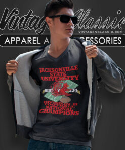 Jacksonville State University Football Shirt 6 Jacksonville State University Football V Neck TShirt