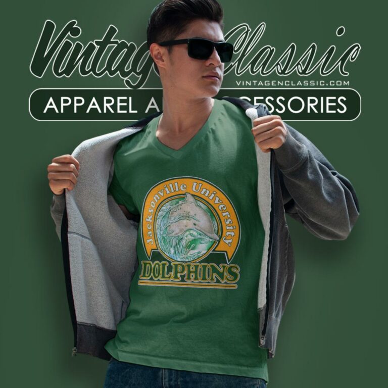 Jacksonville University Ju Dolphins V Neck TShirt Jacksonville University Ju Dolphins V Neck TShirt
