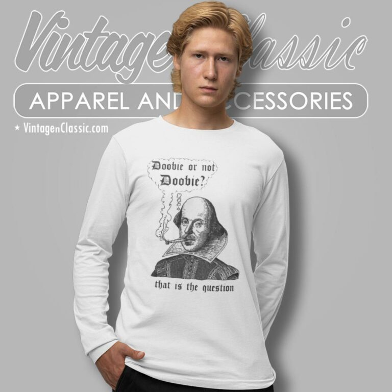 Jacob Elordi Wearing Doobie Or Not Doobie That Is The Question Long Sleeve Tee Jacob Elordi Wearing Doobie Or Not Doobie That Is The Question Long Sleeve Tee