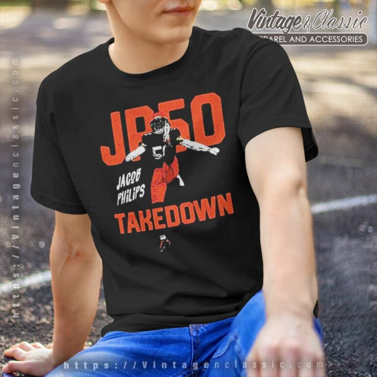 Jacob Phillips Cleveland Browns Jp50 Takedown T Shirt Jacob Phillips Cleveland Browns Jp50 Takedown T Shirt