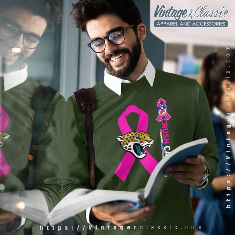 Jaguars Nfl Crush Cancer 2023 Sweatshirt Jaguars Nfl Crush Cancer 2023 Sweatshirt