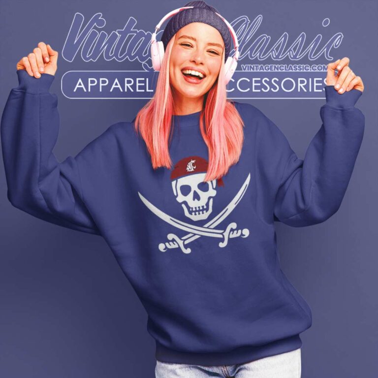 Jake Dickert Wsu Golf Pirate Skull Sweatshirt Jake Dickert Wsu Golf Pirate Skull Sweatshirt
