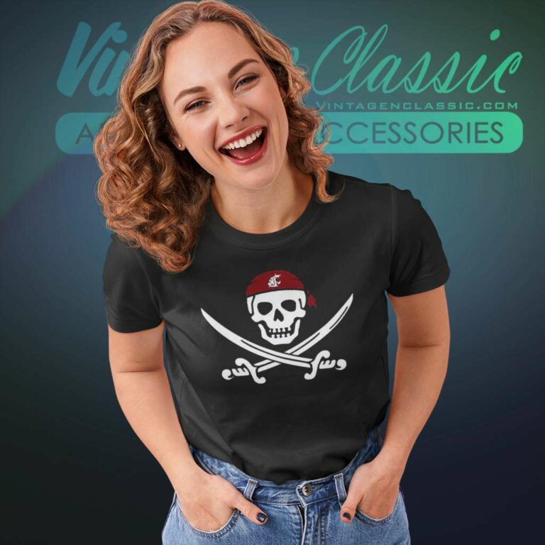 Jake Dickert Wsu Golf Pirate Skull Women TShirt Jake Dickert Wsu Golf Pirate Skull Women TShirt