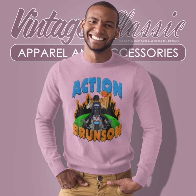Jalen Brunson Action Brunson Ride To The City Nba Player Sweatshirt Jalen Brunson Action Brunson Ride To The City Nba Player Sweatshirt