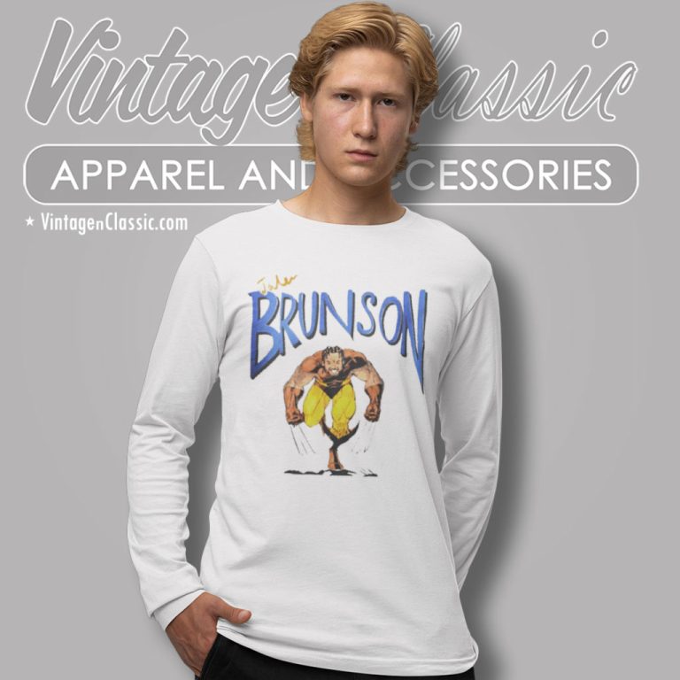 Jalen Brunson Wolverine Long Sleeve Tee Jalen Brunson Wolverine Long Sleeve Tee