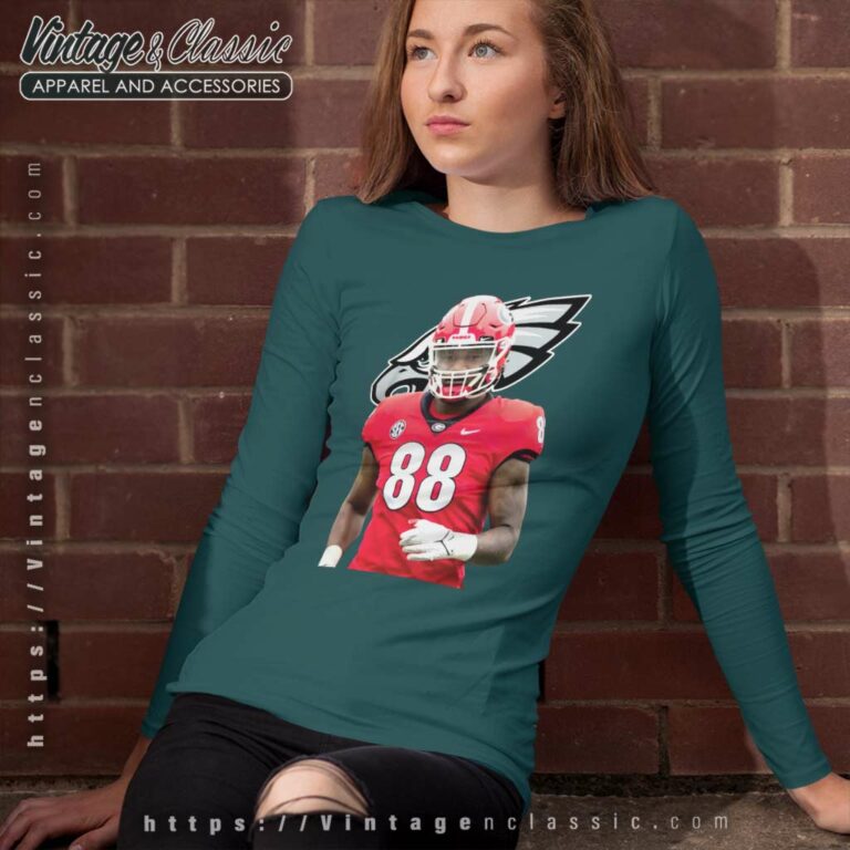 Jalen Carter Philadelphia Eagles Nfl Long Sleeve Tee Jalen Carter Philadelphia Eagles Nfl Long Sleeve Tee