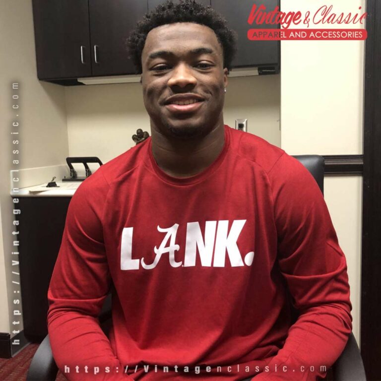 Jalen Milroe Alabama Football Lank Shirt Jalen Milroe Alabama Football Lank Shirt